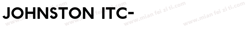 Johnston ITC字体转换